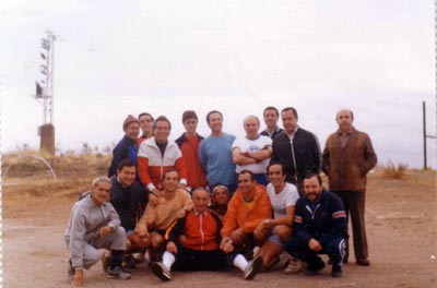 Participantes en la prueba de velocidad “Miguel Gentil, 1984